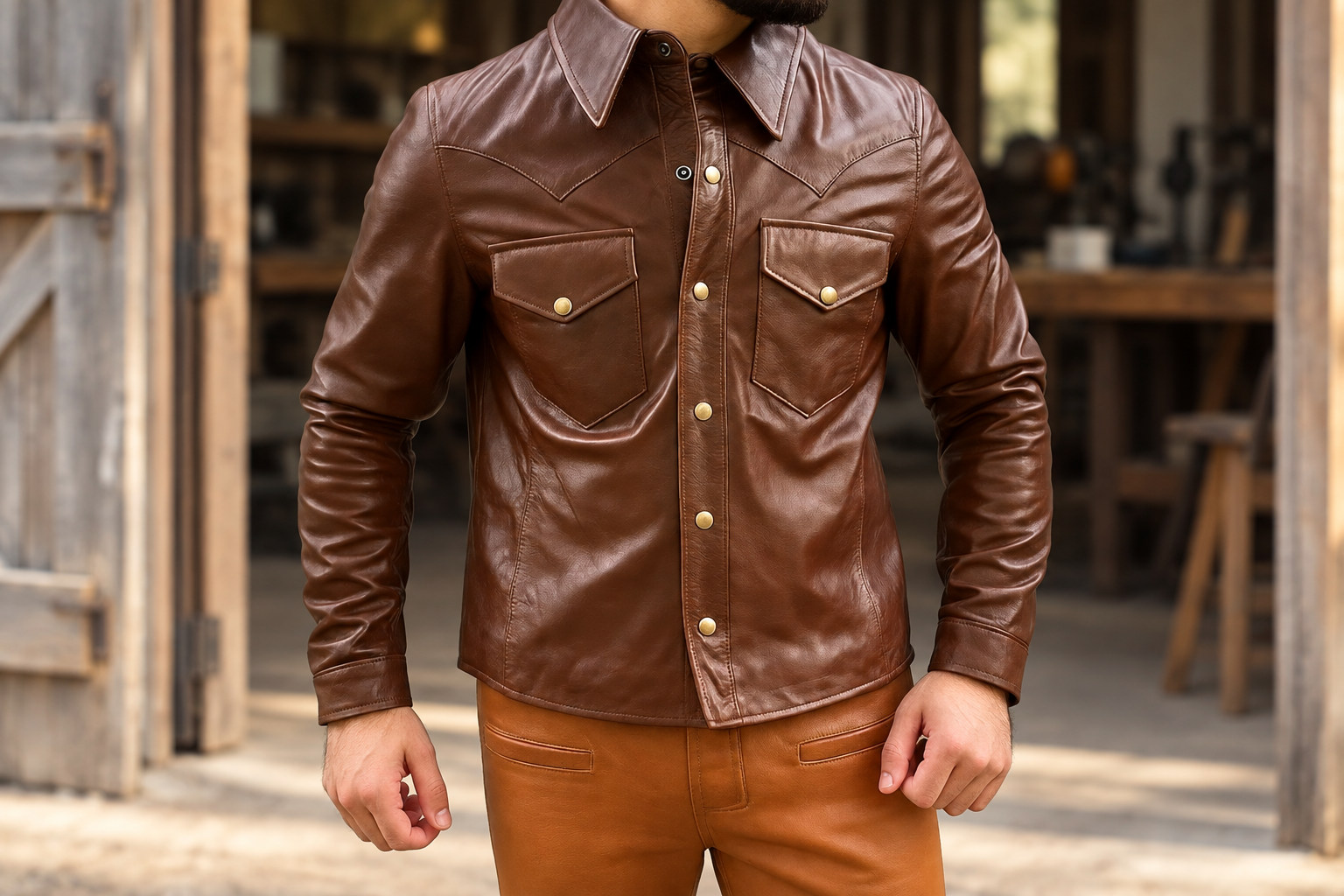 Camisas de cuero