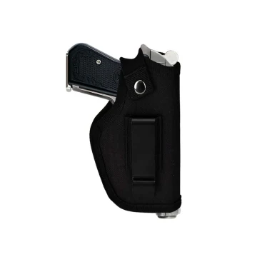 Funda universal ambidiestra de nailon negro con clip para porte IWB/OWB