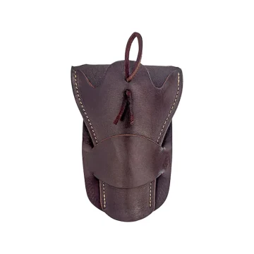 Funda exterior OWB ambidiestra de cuero marrón antiguo