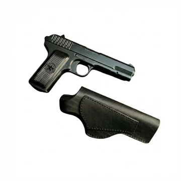 Funda de cinturón de cuero negro con clip para porte oculto
