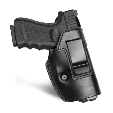 Funda interior IWB de cuero negro para porte oculto