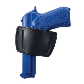 Funda exterior OWB de cuero negro de paso de cinturón