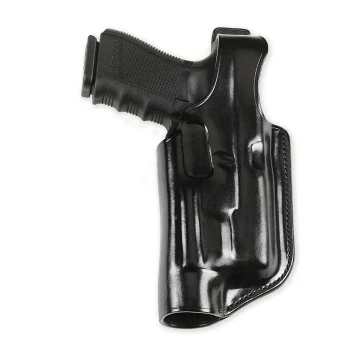 Funda exterior OWB de cuero negro compatible con linterna