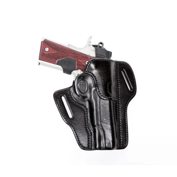Funda exterior OWB de cuero negro tipo pancake