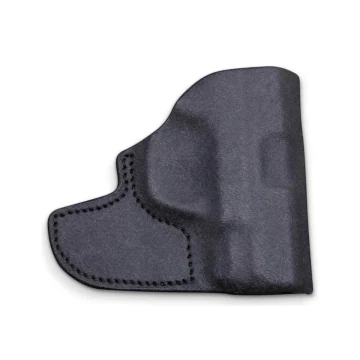 Funda de bolsillo de cuero negro