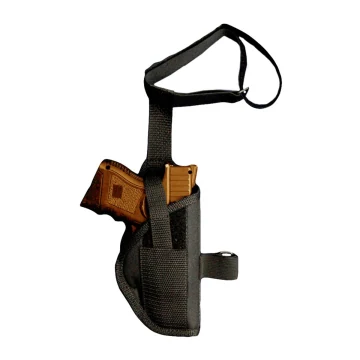 Funda de tobillo de nailon negro para pistola compacta