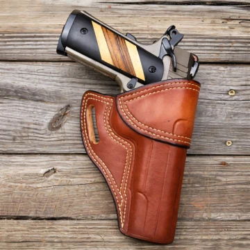 Funda exterior OWB Avenger de cuero marrón