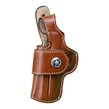 Funda de cuero marrón para conducir