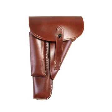 Funda exterior OWB de solapa de cuero marrón