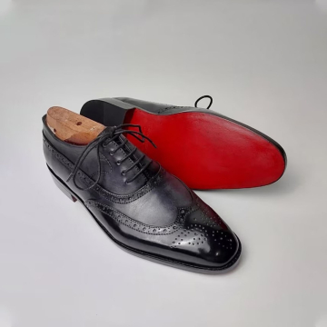 Zapatos de vestir Oxford artesanales de cuero