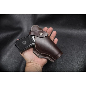 Funda Field Guard de cuero marrón oscuro
