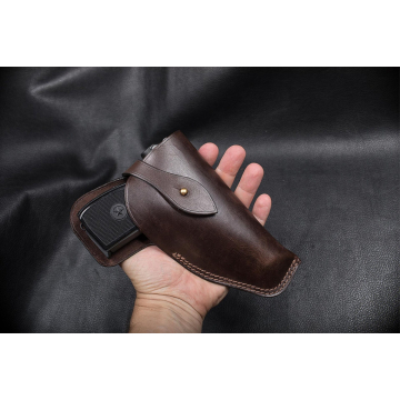 Funda Trail Guard de cuero marrón