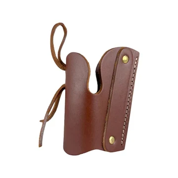 Funda western exterior OWB universal de cuero marrón