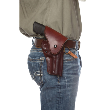 Funda exterior OWB de cadera de cuero burdeos