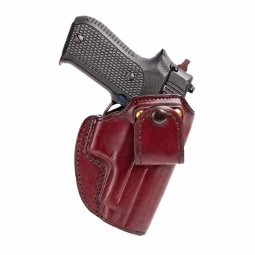 Funda interior IWB de cuero burdeos con trabilla de cinturón intercambiable