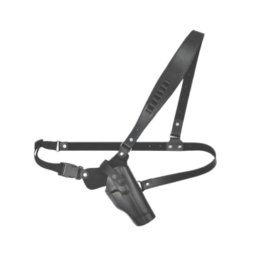 Funda de porte en pecho de cuero negro
