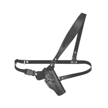 Funda de porte en pecho de cuero negro