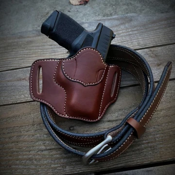Funda exterior OWB clásica marrón de paso de cinturón