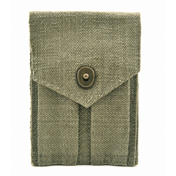 Portacargador doble de cinta de algodón para Colt .45 de color verde oliva claro