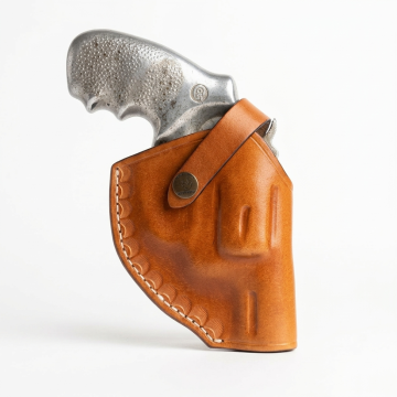 Funda exterior OWB de cuero marrón para Colt Cobra .38 Special de 2 pulgadas