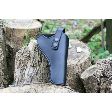 Funda de cinturón de cuero liso para Colt Python de 4 pulgadas