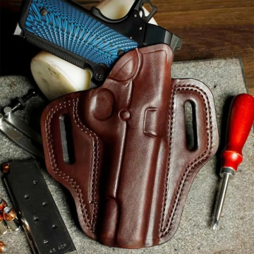 Funda exterior OWB 1911 de cuero de plena flor con envío rápido