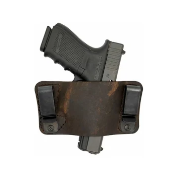 Funda interior IWB ambidiestra de cuero marrón envejecido