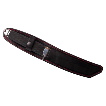 Funda de cuero Fieldcraft para cuchillo con cierre a presión