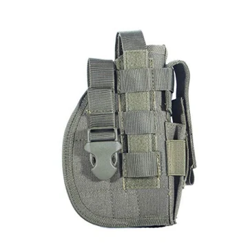 Funda de caza MOLLE de nailon verde con portacargador