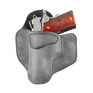 Funda exterior OWB de cuero gris tipo pancake