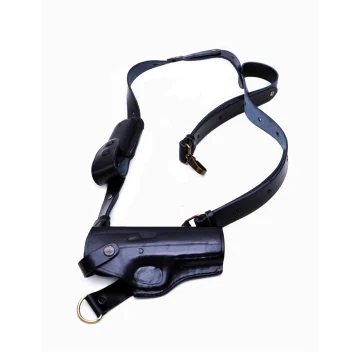 Funda de pecho de cuero negro para CZ 75B, SP-01, P-07 y Shadow 2