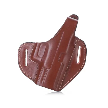 Funda exterior OWB de cuero marrón de plena flor