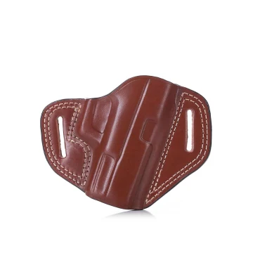 Funda exterior OWB de cuero marrón con boca abierta