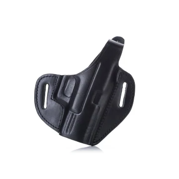 Funda exterior OWB de cuero negro de plena flor