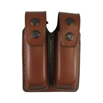 Portacargador doble marrón para 9mm