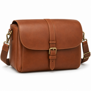 Bolsa de cámara de piel con separadores acolchados - Vista completa del producto