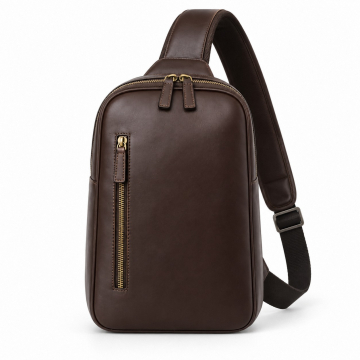 Mochila bandolera de piel para porte oculto - Vista completa del producto