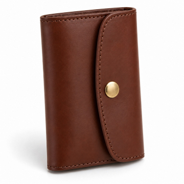 Estuche plegable de piel para llaves - Vista exterior cerrada