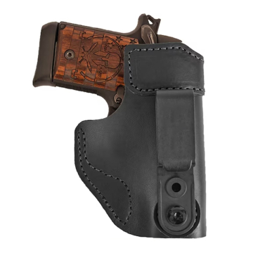 Funda interior IWB de cuero negro con clip que permite remeter la camisa