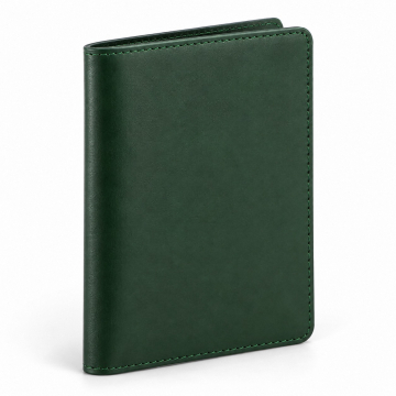 Funda de piel para pasaporte - Vista exterior cerrada