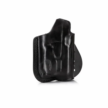 Funda exterior OWB de pala de cuero compatible con linterna