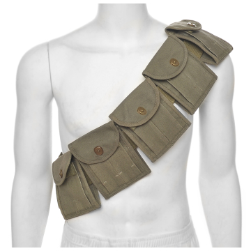 Bandolera para carabina M1 y M1911 con diez portacargadores combinados