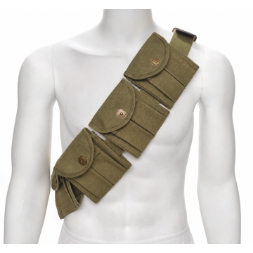 Bandolera de carabina M1 con diez portacargadores dobles