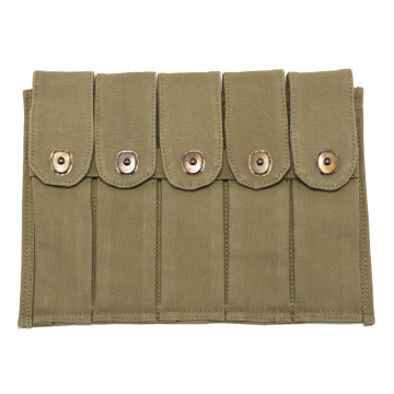 Portacargadores de carabina M1 de estilo Rigger de cinco compartimentos para cargadores de 30 cartuchos