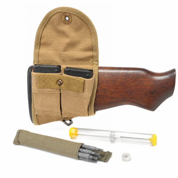 Conjunto de bolsillo de culata y kit de limpieza para M1 Garand de color caqui