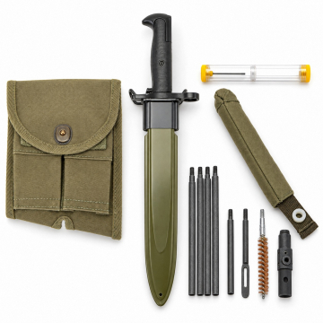 Conjunto de bolsillo de culata para zurdos, bayoneta y kit de limpieza para M1 Garand