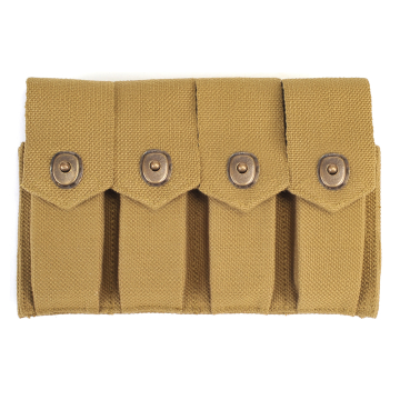 Portacargadores M1911 .45 de estilo Rigger de cuatro compartimentos de color caqui