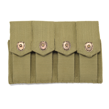 Portacargadores M1911 .45 de estilo Rigger de cuatro compartimentos de color verde oliva claro