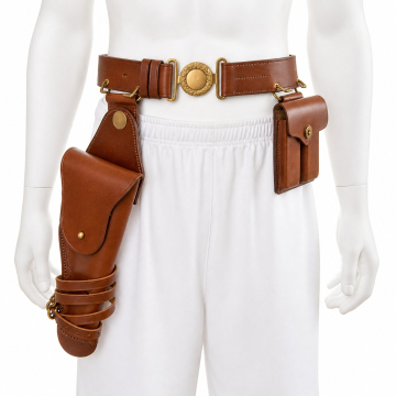 Conjunto de funda M1912 para Colt 1911, cinturón de oficial y portacargador de cuero