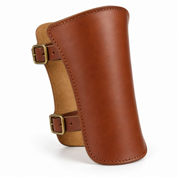 Protector de antebrazo de cuero a medida para tiro con arco - Vista completa del producto
